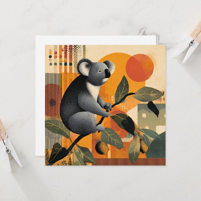 Koala Sitting in a Tree (Fram/Back In Situ)