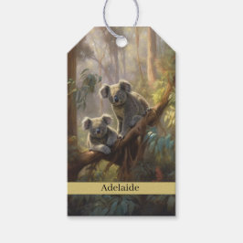 Koala Skogsdrommar, anpassningsbar  Presentetikett