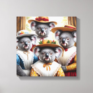 Koala Små Kvinnor Canvastryck
