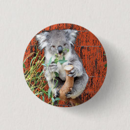 Koala Snack Time Badge Knapp
