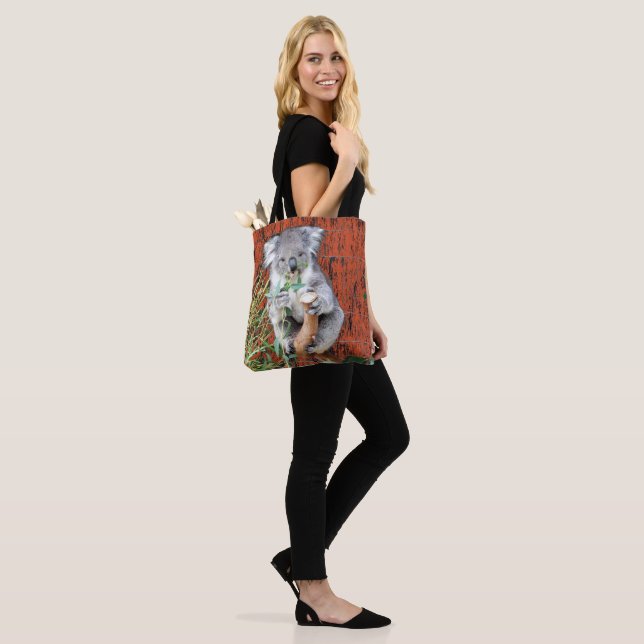 Koala Snack Time Tote Bag Tygkasse (På modell)