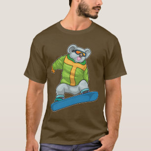 Koala Snowboarder Snowboard T Shirt