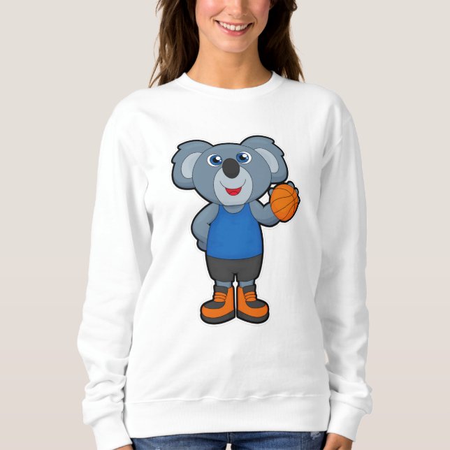 Koala som basketspelare med basket t shirt (Framsida)