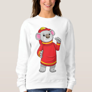 Koala som brandman med Helmet T Shirt