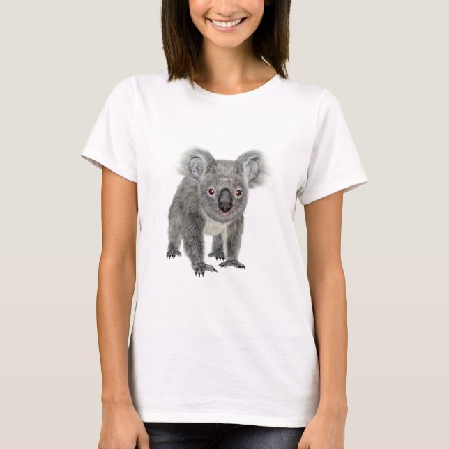 Koala som framåtriktat tittar tee (Framsida)