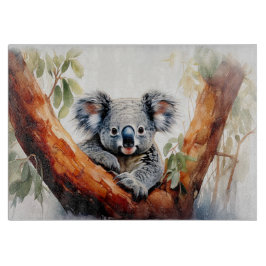 Koala som sitter i ett gummiträd
