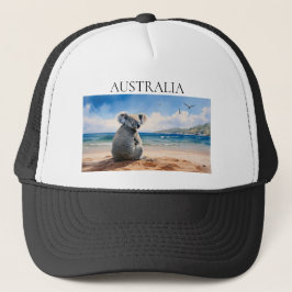 Koala som tittar på havet keps