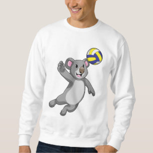 Koala som Volleyball-spelare med Volleyball Lång Ärmad Tröja