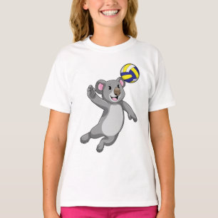 Koala som Volleyball-spelare med Volleyball T Shirt