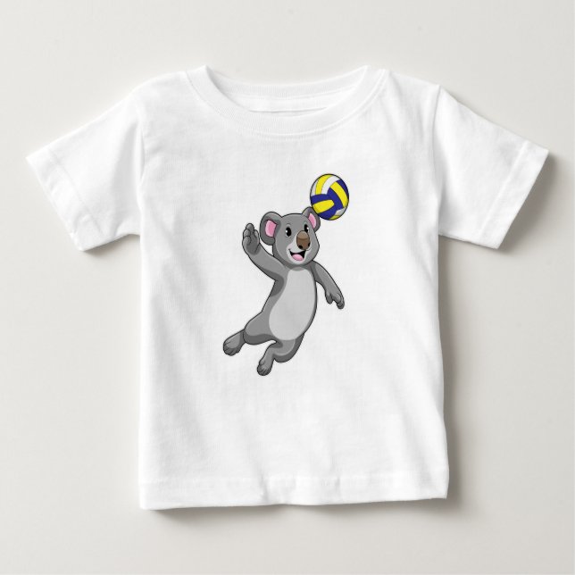 Koala som Volleyball-spelare med Volleyball T Shirt (Framsida)
