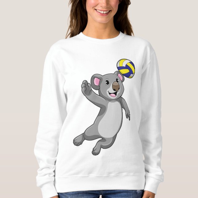 Koala som Volleyball-spelare med Volleyball T Shirt (Framsida)