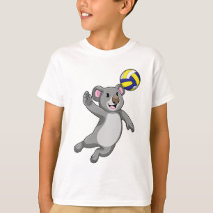 Koala som Volleyball-spelare med Volleyball T Shirt