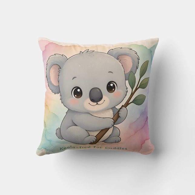 ~ KOALA ~ Söta Kummelblad ~ Kudde (Baksida)
