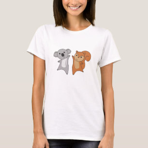 Koala Squirrels Cute Animals Kids Älskare T Shirt