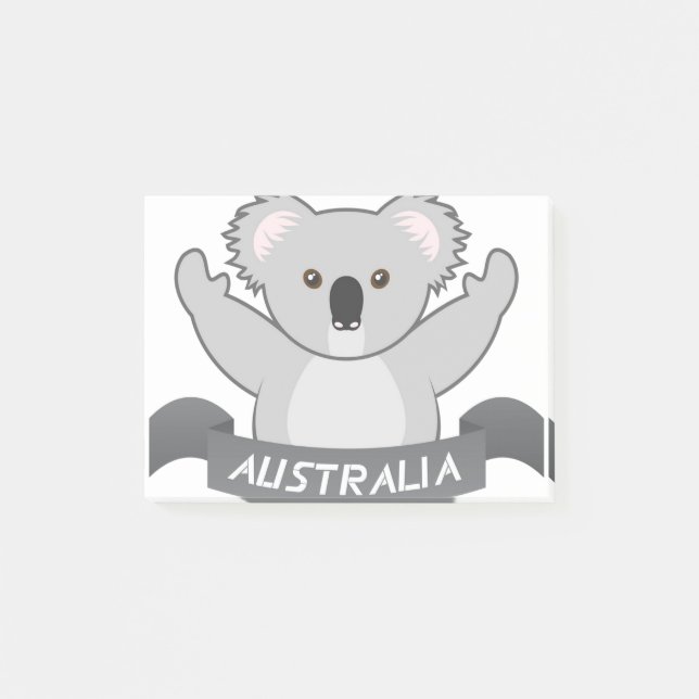 Koala Support Australia Wildlife Australia Strong Post-it Block (Framsida)