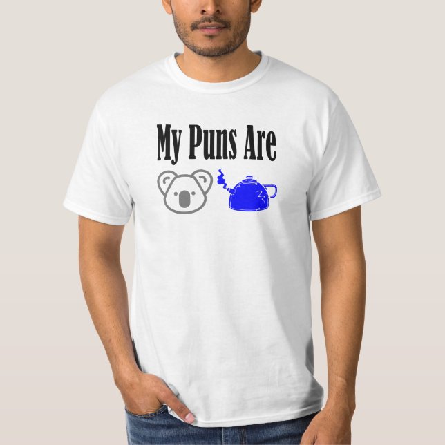 Koala Tea Puns Funny T Shirt (Framsida)