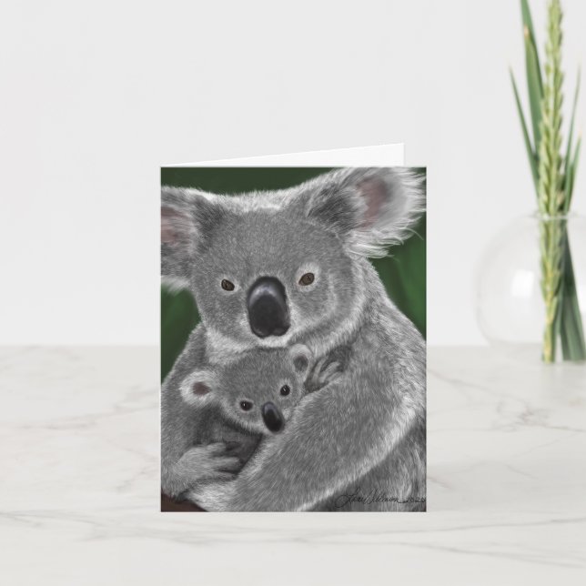 Koala Thinking of you card Helgkort (Framsida)