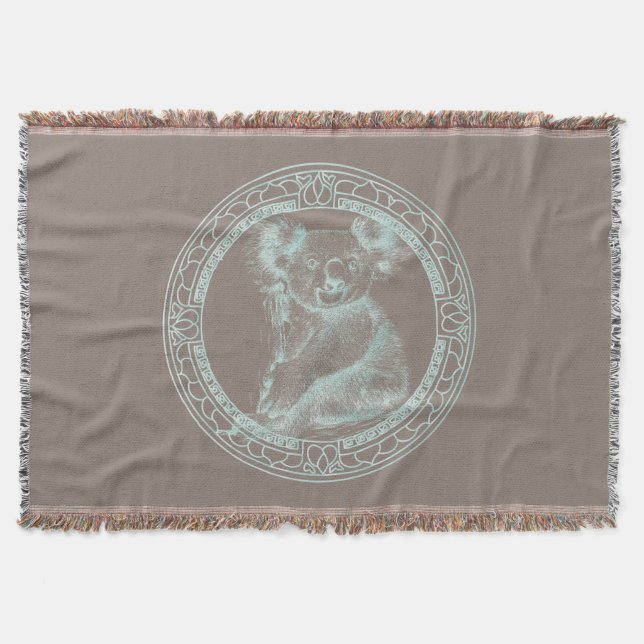 KOALA - Throw Blanket Filt (Framsidan)