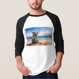 Koala tittar på havet t shirt