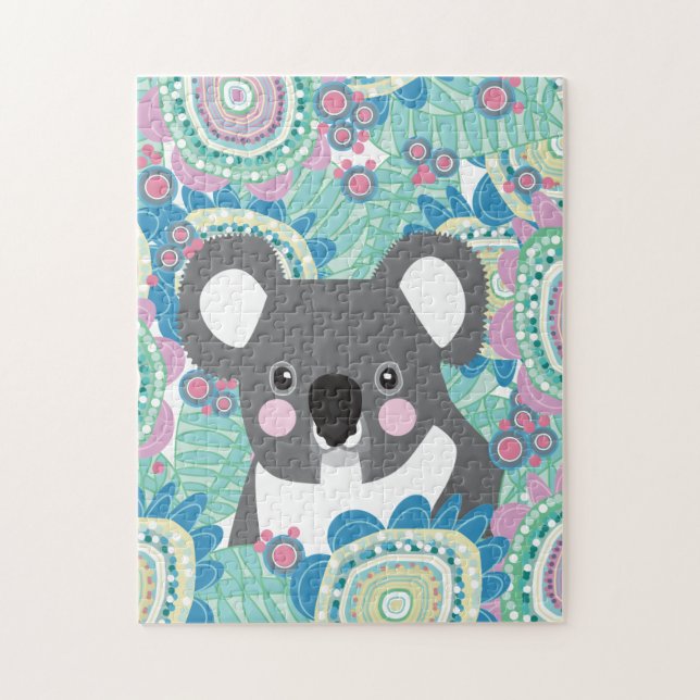 Koala Tropical Bloom Pussel (Vertikal)