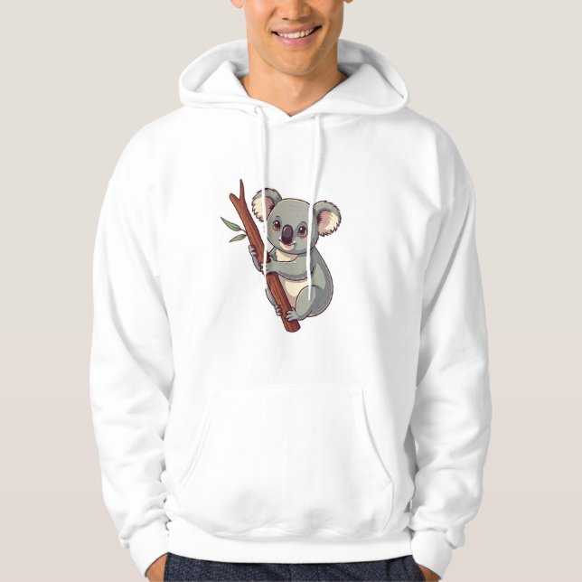 Koala-ty Tees Chillin' Koala Shirts Nature's Hugs: Hoodie (Framsida)