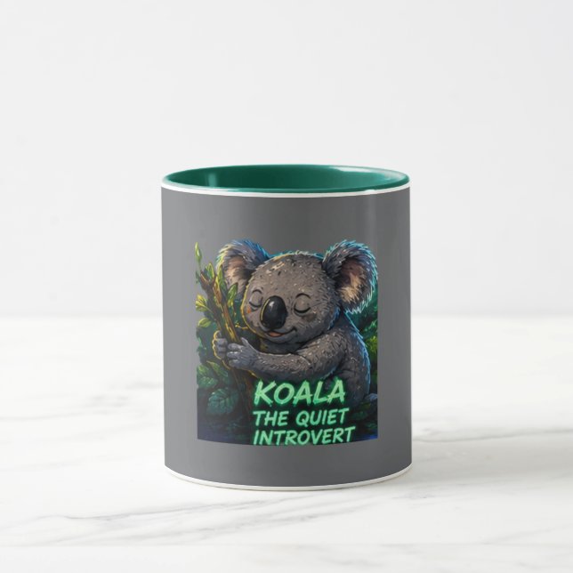 Koala Tyst Introvert Kaffe Mugg (Center)