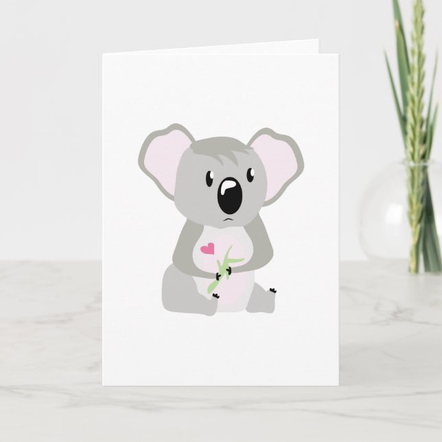 Koala Valentine Helgkort (Framsida)