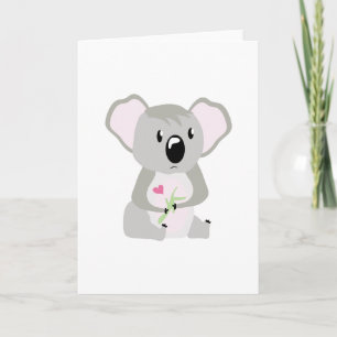 Koala Valentine Helgkort