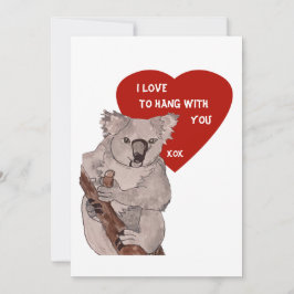 Koala Valentiness Julkort