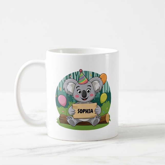 Koala Verjaardag Mok Kaffemugg (Vänster)