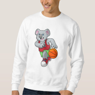 Koala vid Basketball Sports Lång Ärmad Tröja