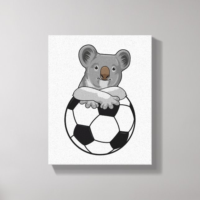 Koala vid sportsport canvastryck (Framsida)