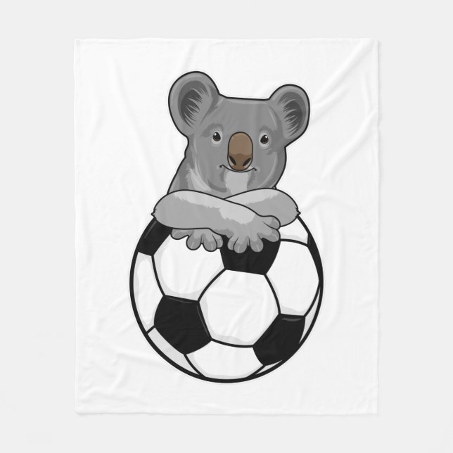 Koala vid sportsport fleecefilt (Framsidan)