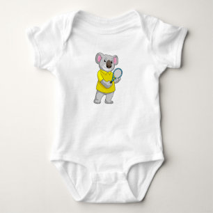 Koala vid Tennis med tennis racket T Shirt