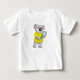Koala vid Tennis med tennis racket T Shirt