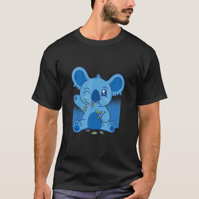 Koala Vilda djur Cute T Shirt (Framsida)