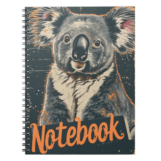 Koala Vintage Anteckningsbok (Framsidan)