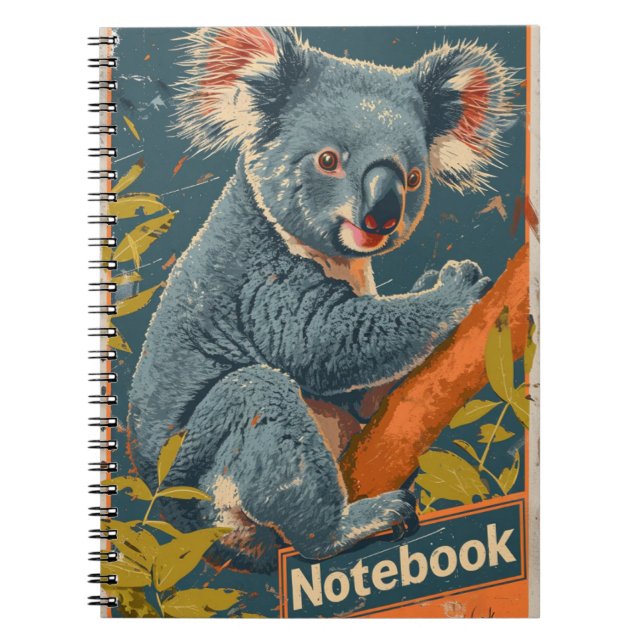 Koala Vintage Anteckningsbok (Framsidan)