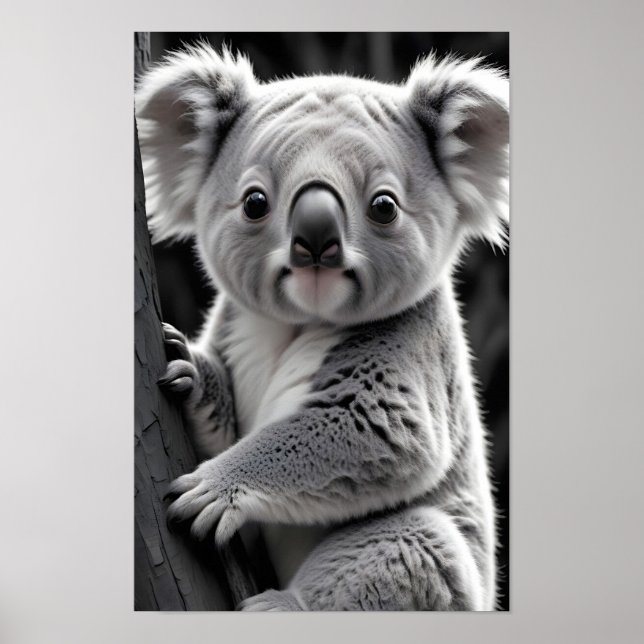 Koala Wildlife Majestic Natature Life Forest Poste Poster (Framsidan)