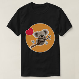 Koala with a stick t shirt