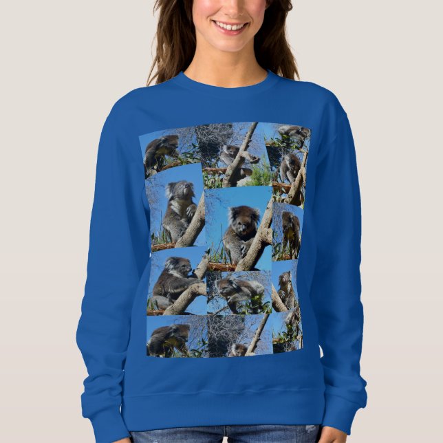 "Koala Wonders: A Heartwarming Photo Collage" T Shirt (Framsida)