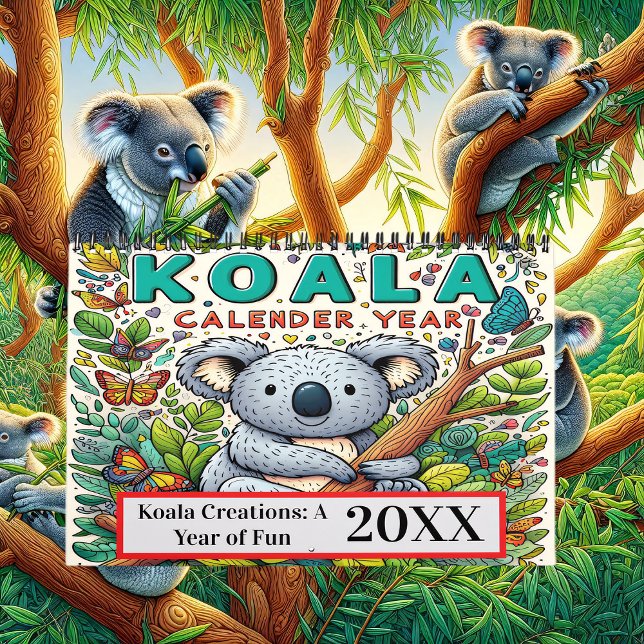 Koala Wonders: A Year of Roligt 2025/2026 Calendar Kalender (Skapare uppladdad)