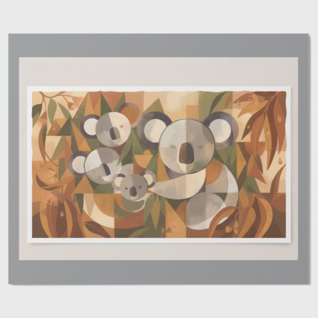 Koalabjörn Presentpapper (Platt)