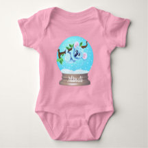 Koalabjörn snöglob söt rosa blå liten flicka