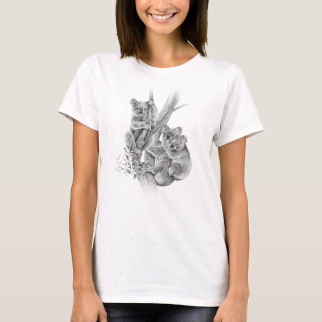 KoalabjörnT-tröja Tee Shirt (Framsida)
