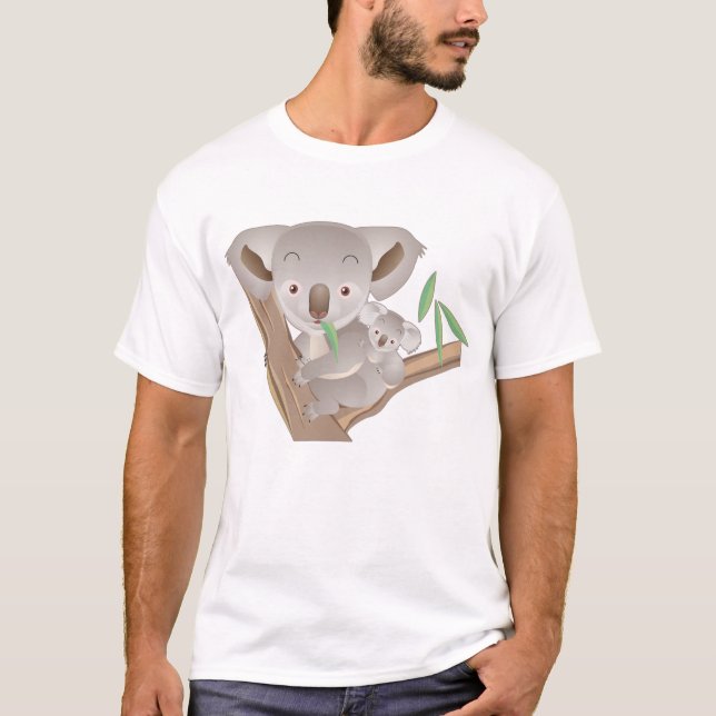 Koalafamilj T-shirt (Framsida)