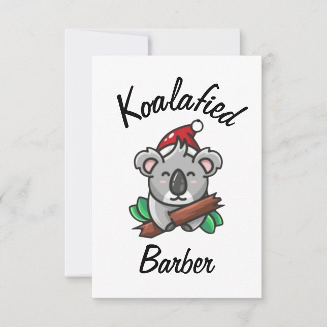 Koalafiad Barberkort Kort (Framsida)