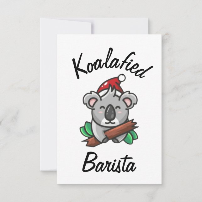 Koalafiad Barista-kort Kort (Framsida)