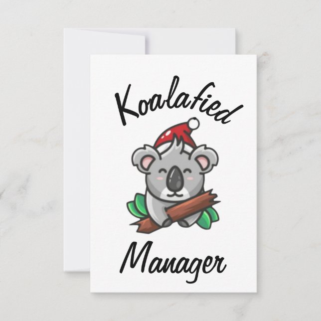 Koalafiad chefskort kort (Framsida)