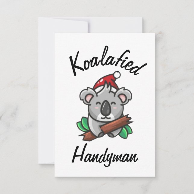 Koalafiad Handyman-kort Kort (Framsida)